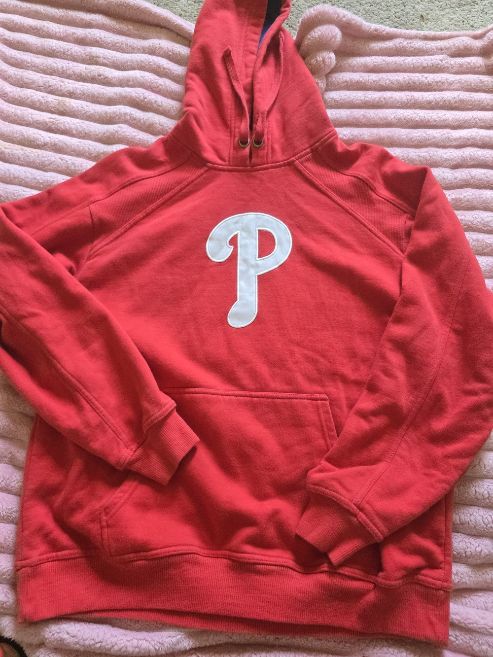 Genuine Merchandise Red Crewneck Hoodie with White 'P' Logo